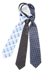 ties isolated on white