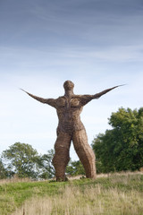 Looking Towards Wickerman Sculpture at Archeolink