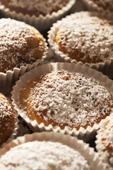 Homemade sugar muffins