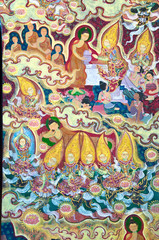 traditional Thai style painting art