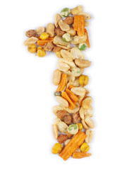 number made from nuts