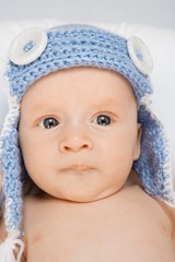 Cute little baby portrait.