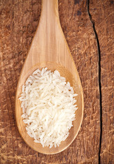 rice in spoon