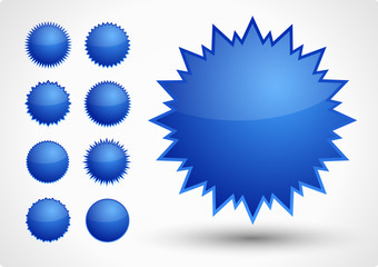 Stern Button Set Blau