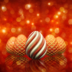 Easter candy , decorative eggs