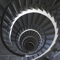 Fototapeta premium Spiralna drabina w biurowcu