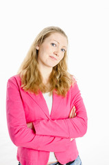 Junge Frau ist genervt