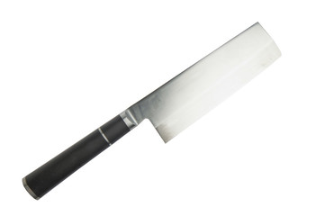 Big knife on white with clipping path