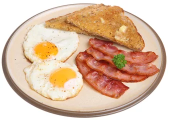 Peel and stick wall murals Fried eggs Bacon & Eggs