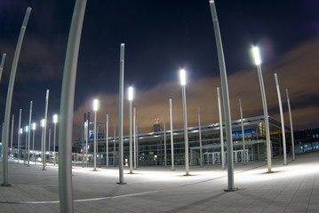 Entrance exhibition center. Hannover. Germany.