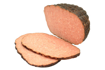 Sausage isolated on white background