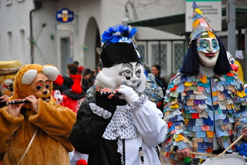 Colourful Masks, Carnival in Riehen, Switzerland