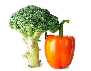 Broccoli and pepper