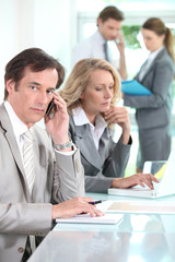 Fototapeta premium Sales team in office