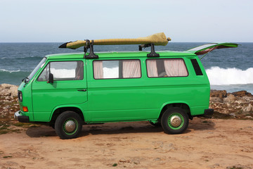 A green van