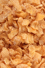 tasty cornflakes close up