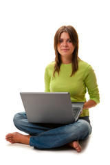 Naklejka premium young woman