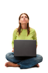 Naklejka premium young woman