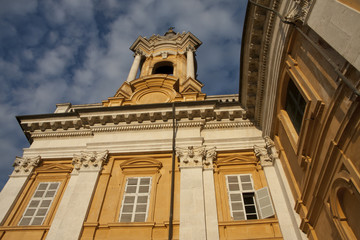Fototapeta na wymiar details of the Basilica of Superga in Turin