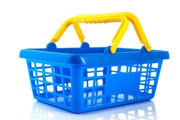Fototapeta premium Blue shopping basket