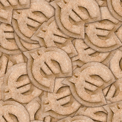 cardboard euro sign seamless texture abstract background