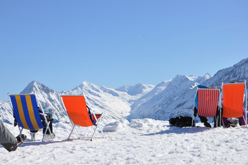 Verschnaufpause im Schnee