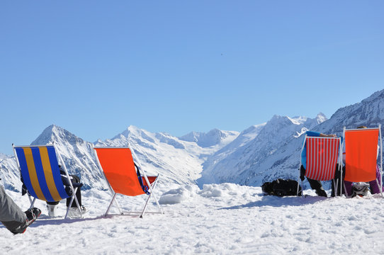 Verschnaufpause im Schnee