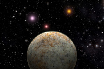 Alien planet exoplanet