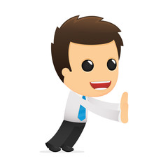 funny cartoon office worker