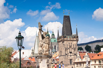 Fototapeta na wymiar Prague. Charles Bridge in Prague Czech Republic