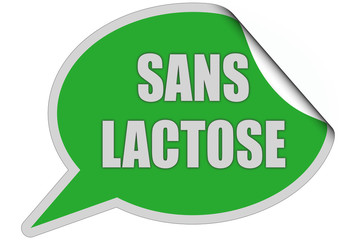 SP-STicker gr&uuml;n curl oben SANS LACTOSE