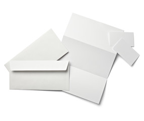 leaflet letter business card white blank paper template