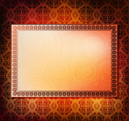 abstract ornamented vector banner. eps10