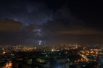 Fototapeta na wymiar Burza nad Hawanie