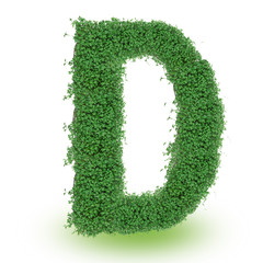 Green alphabet letter