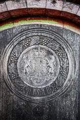 Symbol on the wine barrel, Romania.