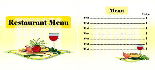 menu restaurant  design