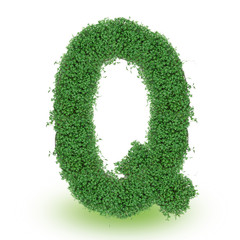 Green alphabet letter