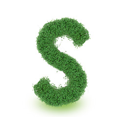 Green alphabet letter