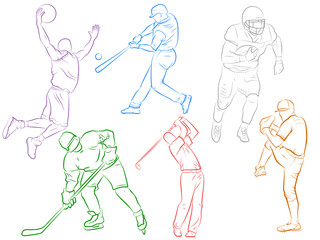 Sports Icons - Drawn Modern