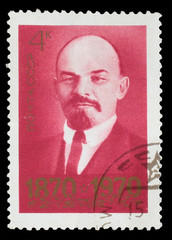 USSR - CIRCA 1970: A Stamp printed in USSR, shows portrait of le