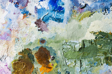 abstract painted texture on canvas