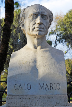 Rome Gaio Mario statue at Borghese villa