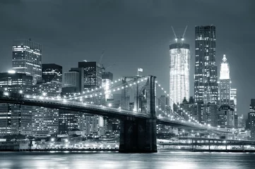 Gordijnen New York City Brooklyn Bridge © rabbit75_fot