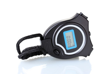Fototapeta premium electronic sport timer isolated on white