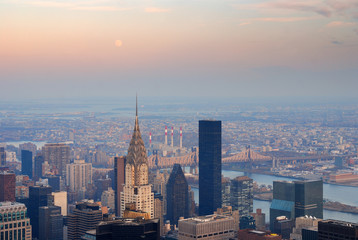 New York City Manhattan Chrysler Building - obrazy, fototapety, plakaty