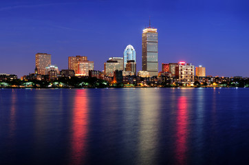 Fototapeta na wymiar Boston miejskie wieżowce miejskie