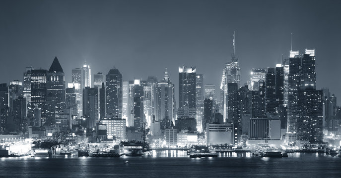 Fototapeta New York City w czerni i bieli