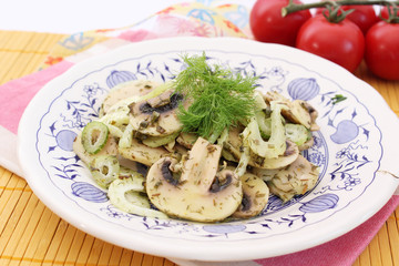 Champignons mit Fenchelgemüse