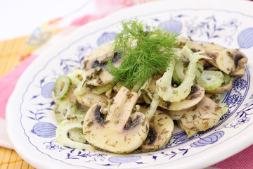 Champignons mit Fenchelgemüse